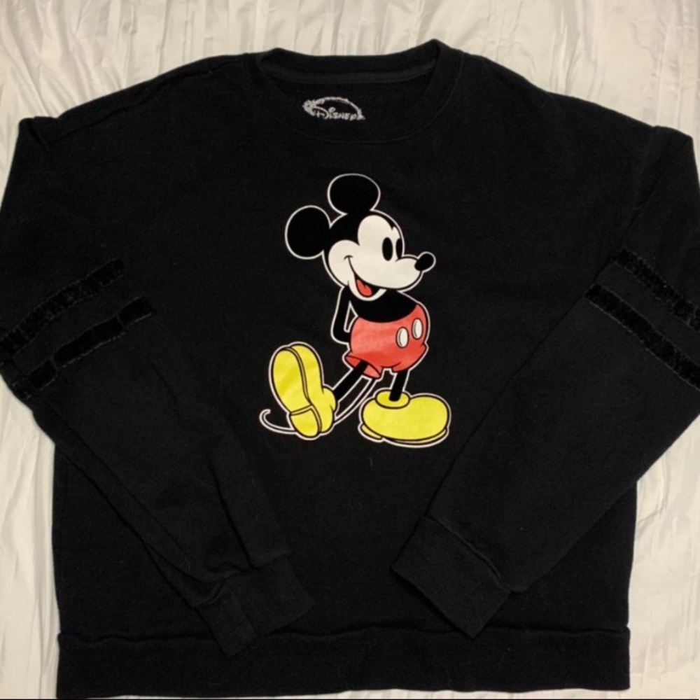 black mickey mouse crew neck